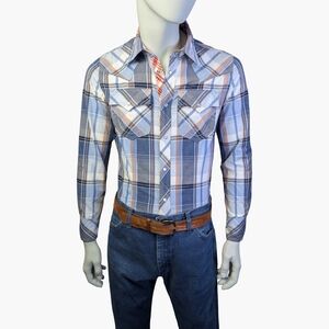 True Religion Y2K Rodeo Plaid Western Pearl Snap Shirt | Size Small